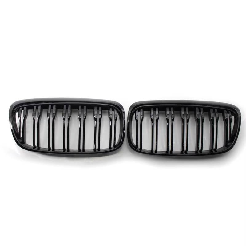 GLILAR Kühlergrille Kompatibel Mit Für F45 F46 2er-Serie 2014 2015 2016 2017. Auto-Frontstoßstangengrill, Renngrill, Vorderer Nierengrill, Dual-Lamellen-Grill von GLILAR