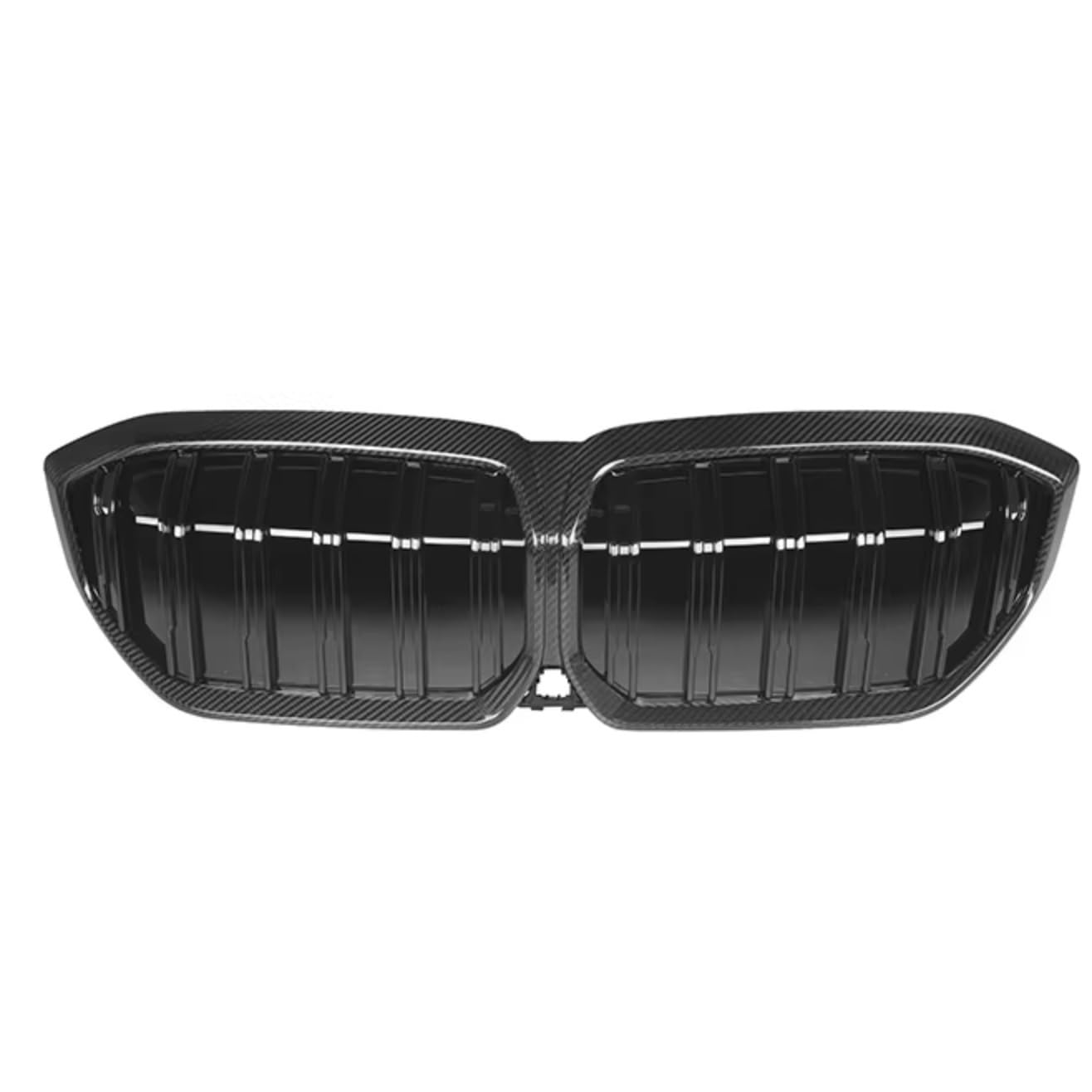 GLILAR Kühlergrille Kompatibel Mit Für I3 2023 2024, Auto-Doppellamellen-Sportgrill, Frontstoßstange, Nierengrill, Renngrill, Ersatzteile, Kühlergrill(Carbon Fiber) von GLILAR