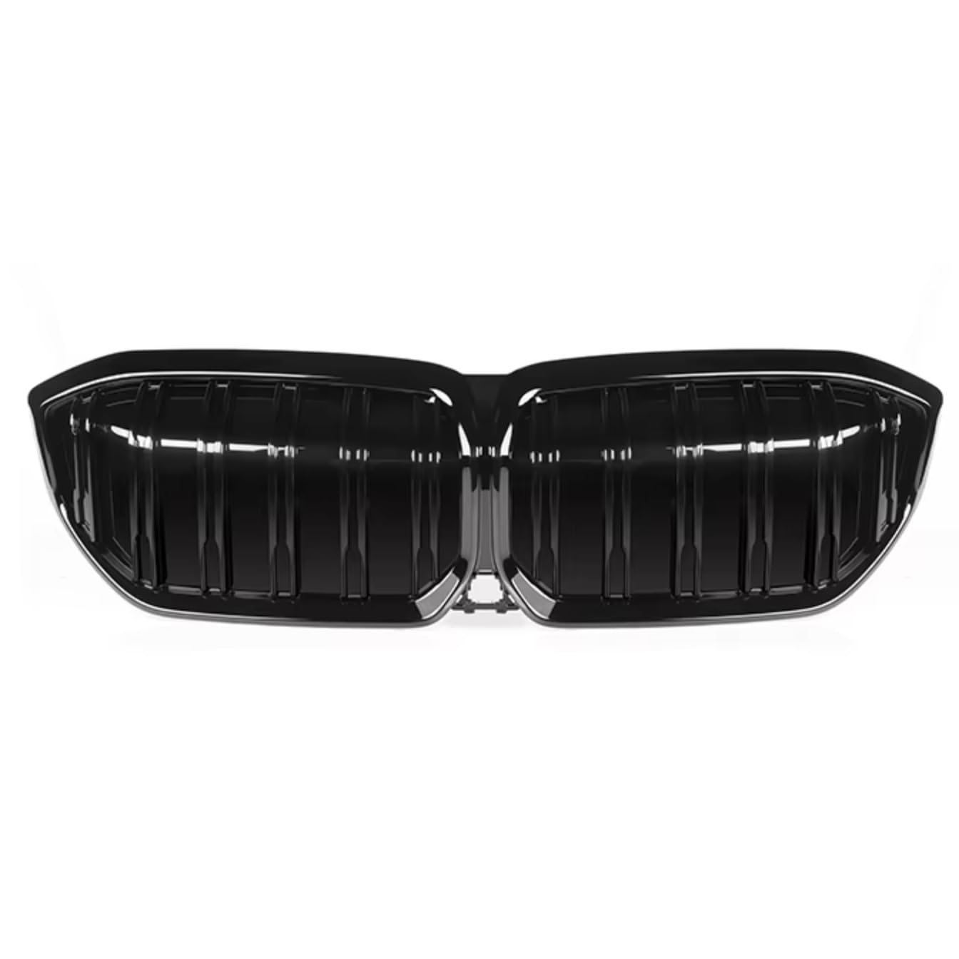 GLILAR Kühlergrille Kompatibel Mit Für I3 2023 2024, Auto-Doppellamellen-Sportgrill, Frontstoßstange, Nierengrill, Renngrill, Ersatzteile, Kühlergrill(Gloss Black) von GLILAR