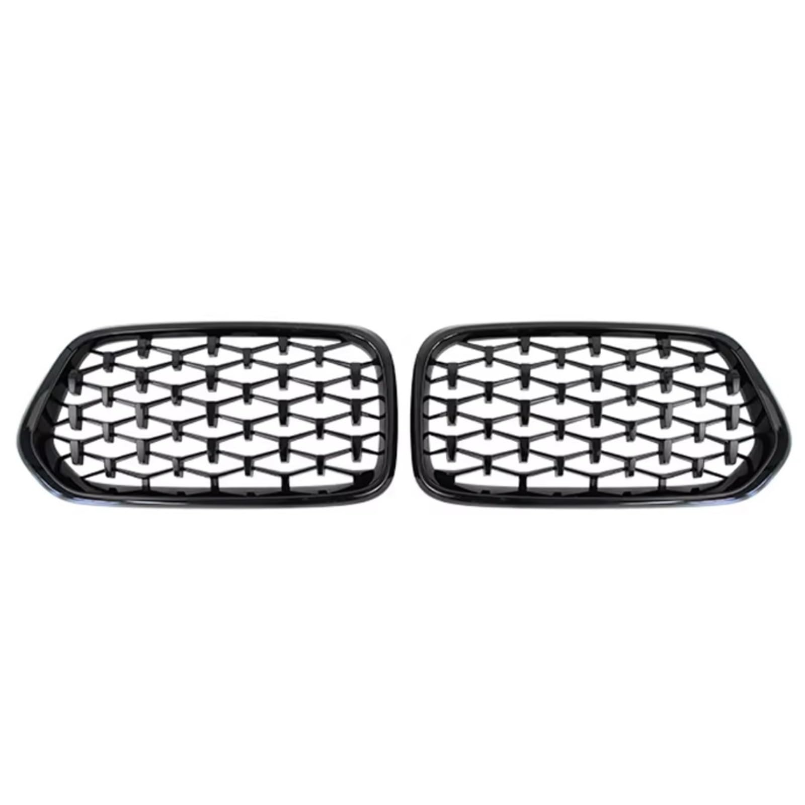 GLILAR Kühlergrille Kompatibel Mit Für X2 F39 2018 2019 2020 2021. Auto-Gitter Im Diamant-Meteor-Stil, Links Und Rechts Vorne, Nierengrill, Renngitter, Glänzend Schwarz(Black) von GLILAR