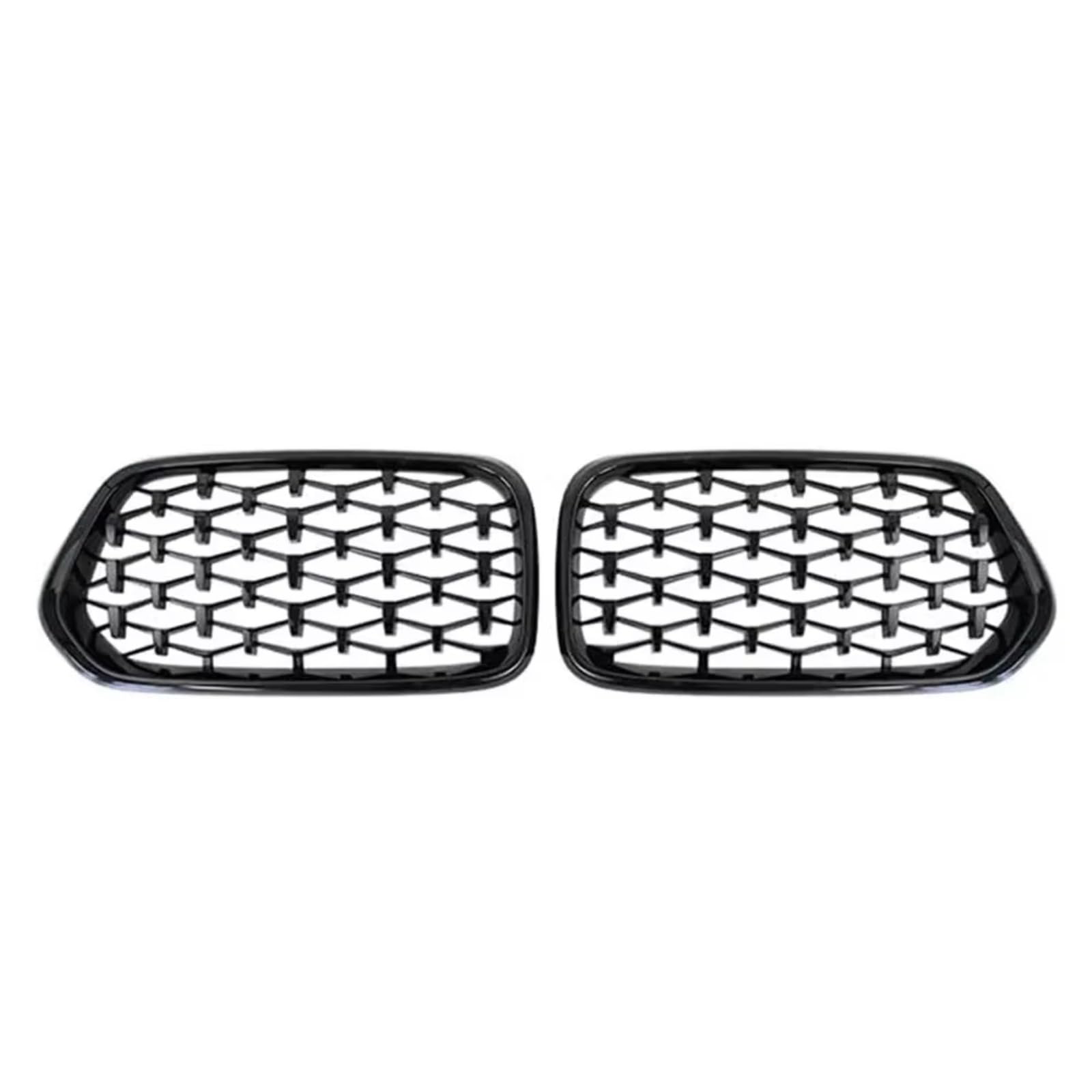 GLILAR Kühlergrille Kompatibel Mit Für X2 F39 2018 2019 2020 2021. Auto-Renngrills, Einzeiliger Stil, Doppelter Linien-Stil, Frontstoßstange, Nieren-Renngitter(Diamond-Glossy Black) von GLILAR