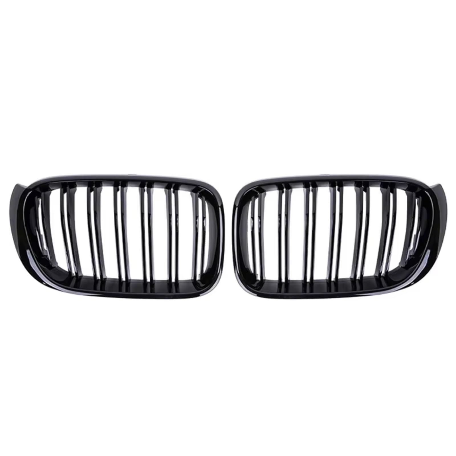 GLILAR Kühlergrille Kompatibel Mit Für X3 F25 X4 F26 2014 2015 2016 2017 Auto-Frontnierengrill Renngrill Glänzend Schwarz Doppellamellengitter Autozubehör von GLILAR