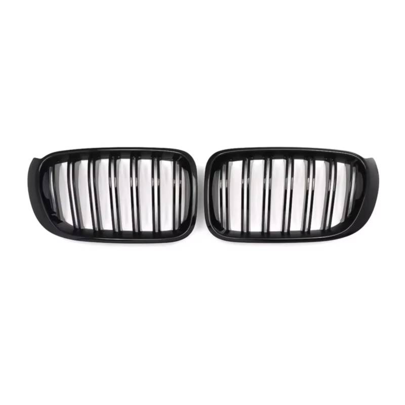 GLILAR Kühlergrille Kompatibel Mit Für X3 X4 F25 F26 2014 2015 2016 2017, Auto-Frontgitter, Doppellinien-Grill, Frontstoßstange, Kühlergrill, 51137367421 von GLILAR