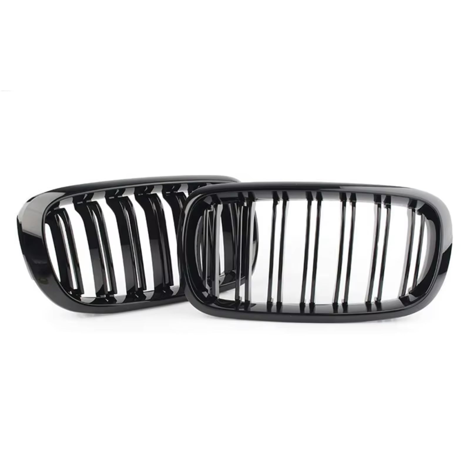 GLILAR Kühlergrille Kompatibel Mit Für X5 F15 X6 F16 X5M F85 X6M F86 2013-2019 Auto Glanz Schwarz Front Nieren Stoßstange Kühlergrill Doppel Lamellen Sport Grill Zubehör von GLILAR