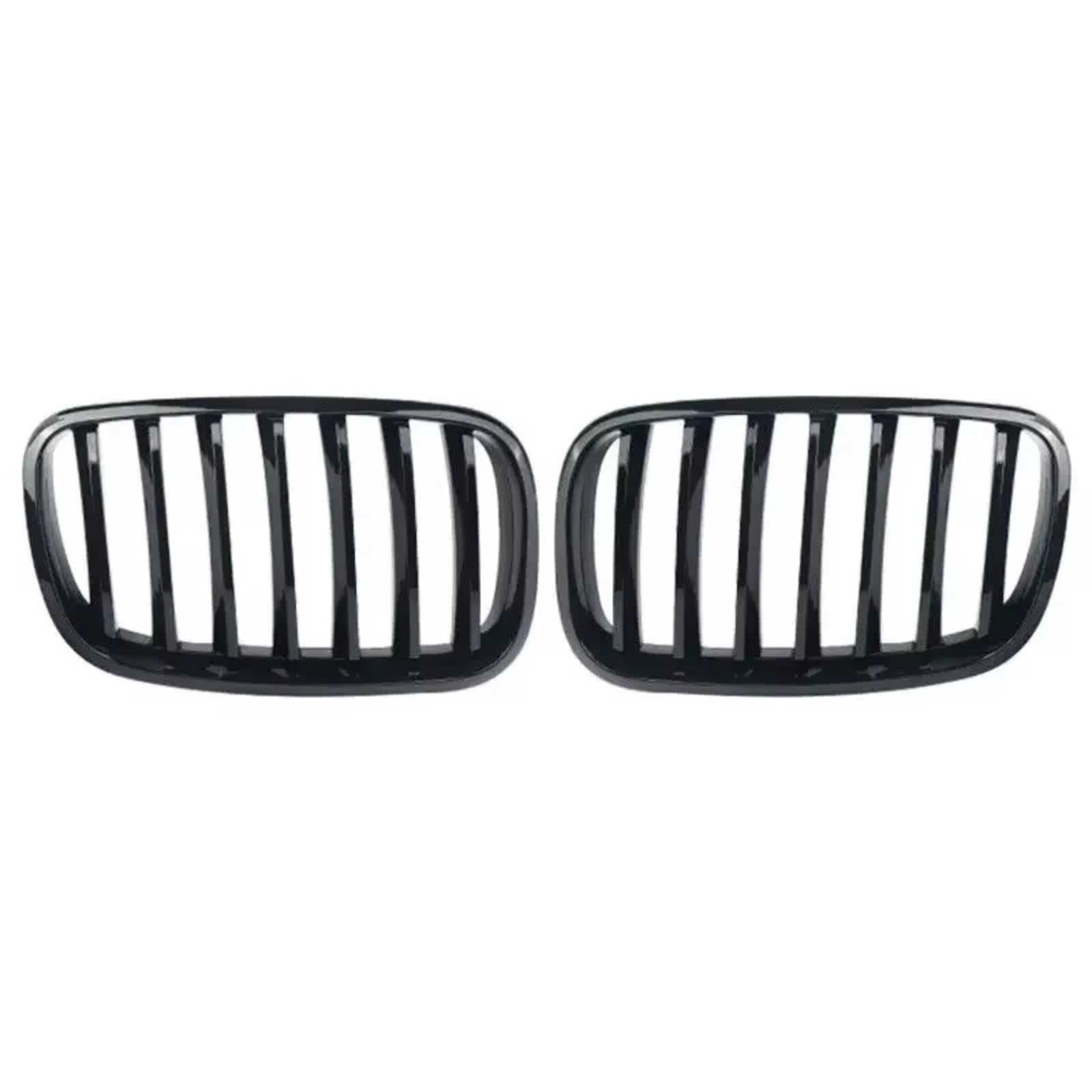 GLILAR Kühlergrille Kompatibel Mit Für X5 X6 E70 E71 2007 2008 2009 2010 2011 2012 2013 Auto Glänzend Schwarz Frontstoßstange Haube Nierengitter Grill 51137307599 von GLILAR