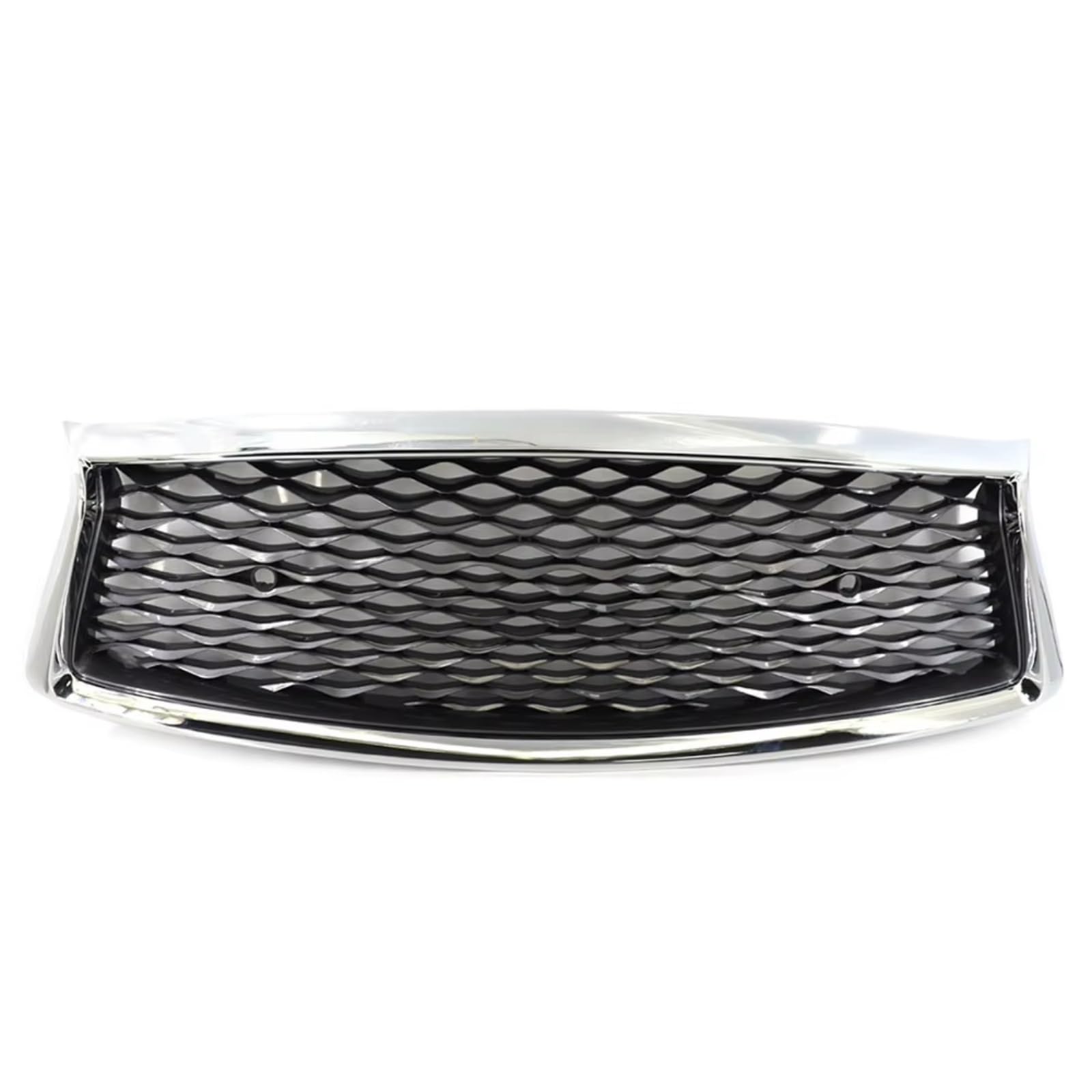 GLILAR Kühlergrille Kompatibel Mit Infiniti Für Q50 Q50S 2018 2019 2020 2021 2022 2023, Wabenstil-Grill, Vordere Stoßstange, Mittleres Oberes Netzgitter Mit Sensorloch(Chrome) von GLILAR