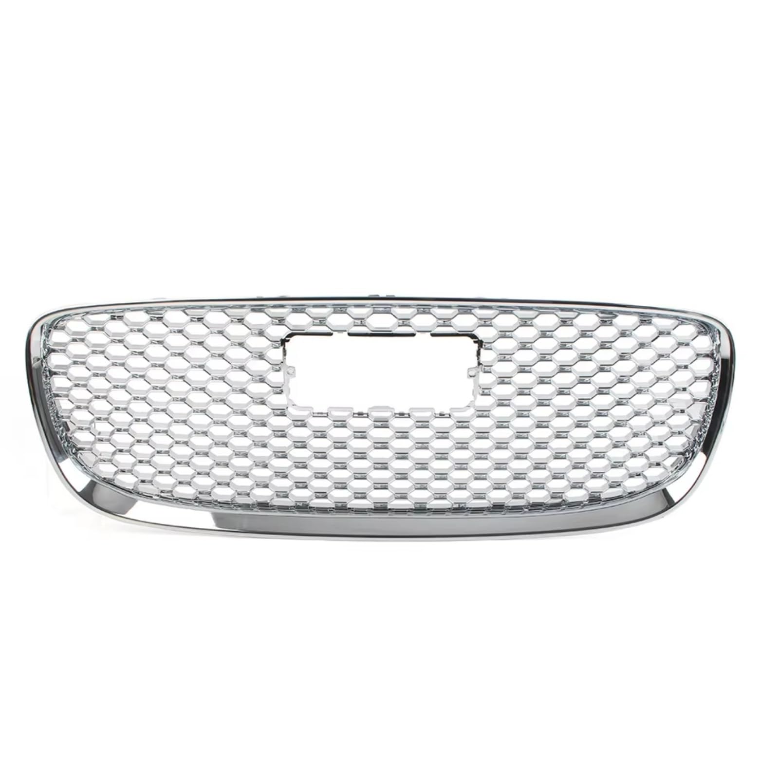 GLILAR Kühlergrille Kompatibel Mit Jaguar Für XF Für XFL 2016 2017 2018 2019 Auto-Frontstoßstangen-Lufteinlassgitter, Quadratlochgitter, Frontstoßstangengitter T2H3983(Silver) von GLILAR