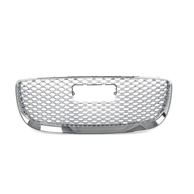 GLILAR Kühlergrille Kompatibel Mit Jaguar Für XJ 2016 2017 2018 2019 2020 OEM: C2D35725 Auto-Frontstoßstange, Kühlergrill, Netzgitter, Vordere Obere Stoßstange, Renngrill(Silver) von GLILAR