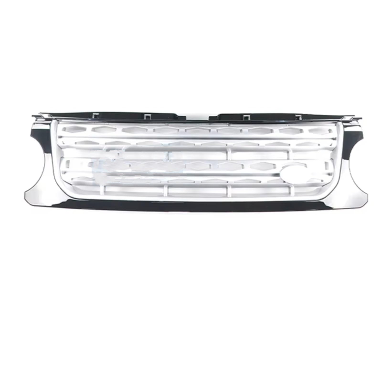 GLILAR Kühlergrille Kompatibel Mit Land Für Rover Für Discovery 3 LR3 2005 2006 2007 2008 2009 Auto-Frontgrill-Lüftungsnetzgrill Frontstoßstangengrill-Grill(Silver) von GLILAR