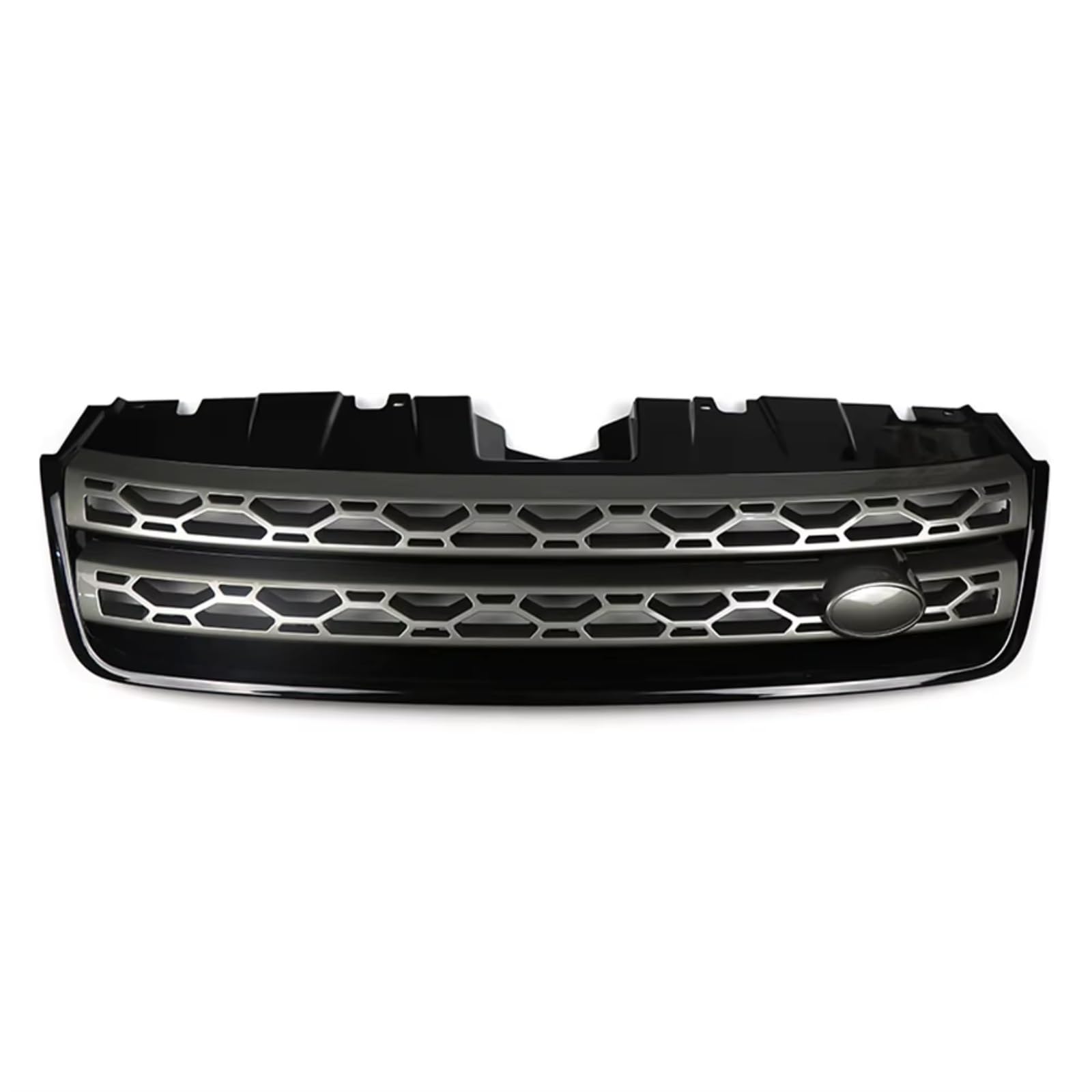 GLILAR Kühlergrille Kompatibel Mit Land Für Rover Für Discovery Sport L550 2015 2016 2017 2018 2019 Auto-Styling Frontstoßstange Kühlergrill Oberer Renngrill(Black Gloss Gray) von GLILAR