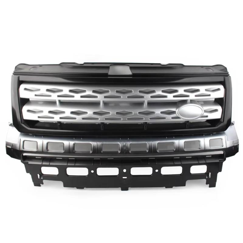 GLILAR Kühlergrille Kompatibel Mit Land Für Rover Für Freelander 2 LR2 2010 2011 2012 2013 2014 2015 2016 Autozubehör Teile Frontstoßstangengrill Mesh Grill(Black) von GLILAR