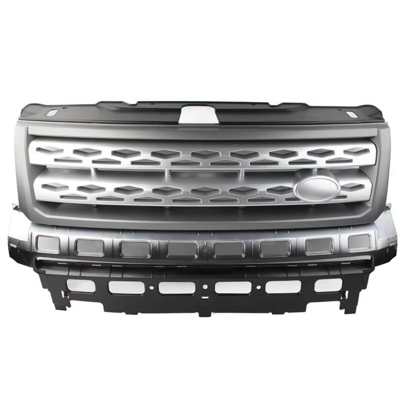 GLILAR Kühlergrille Kompatibel Mit Land Für Rover Für Freelander 2 LR2 2010 2011 2012 2013 2014 2015 2016 Autozubehör Teile Frontstoßstangengrill Mesh Grill(Gray) von GLILAR