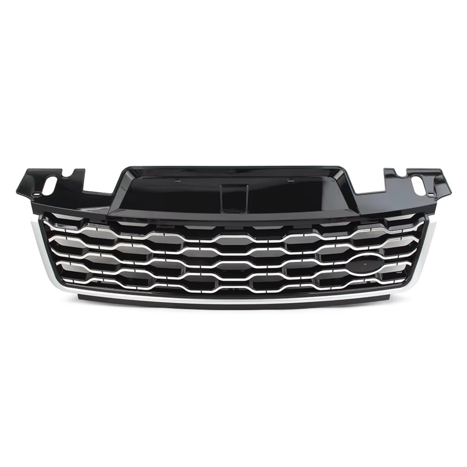 GLILAR Kühlergrille Kompatibel Mit Land Für Rover Für Range Für Rover Sport 2018 2019 2020 2021 Autozubehör Auto Front Upper Bumper Hood Raditor Grille(Silver Black) von GLILAR