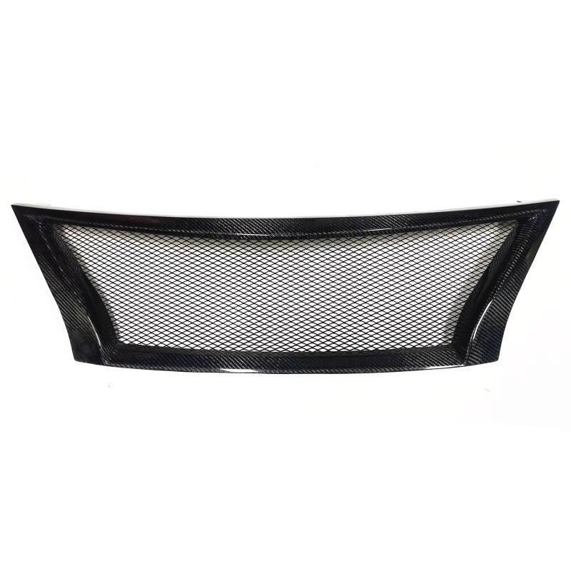 GLILAR Kühlergrille Kompatibel Mit Nissan Für Sentra 2013 2014 2015, Auto-Grills Im Waben-Stil, Frontgrill, Obere Stoßstange, Haubengrills, Netzgitter-Grills, Renngrills(Real Carbon Fiber) von GLILAR