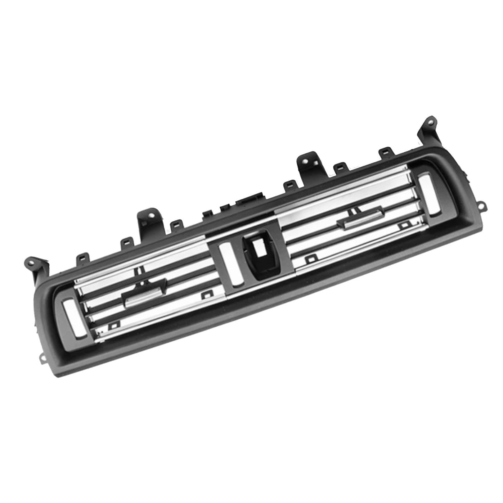 GLILAR Lüftungsgitter Vorne Kompatibel Mit 5 Series Für F10 F11 F18 530i 530d 535i 2010–2012 2013 2014 2015 2016 Hintere Mittelkonsole Armaturenbrett A/C-Entlüftungsauslass(with Chrome Middle) von GLILAR