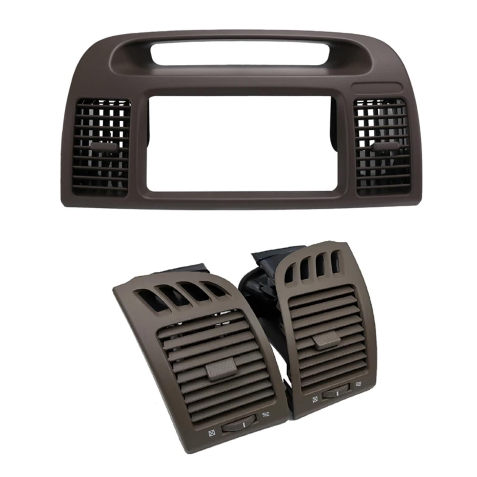 GLILAR Lüftungsgitter Vorne Kompatibel Mit Toyota Für Camry XV30 2001 2002 2003 2004 2005 2006 Auto Vorne Mittig Armaturenbrettverkleidung Blende Klimaanlage Auslass Grill Panel von GLILAR