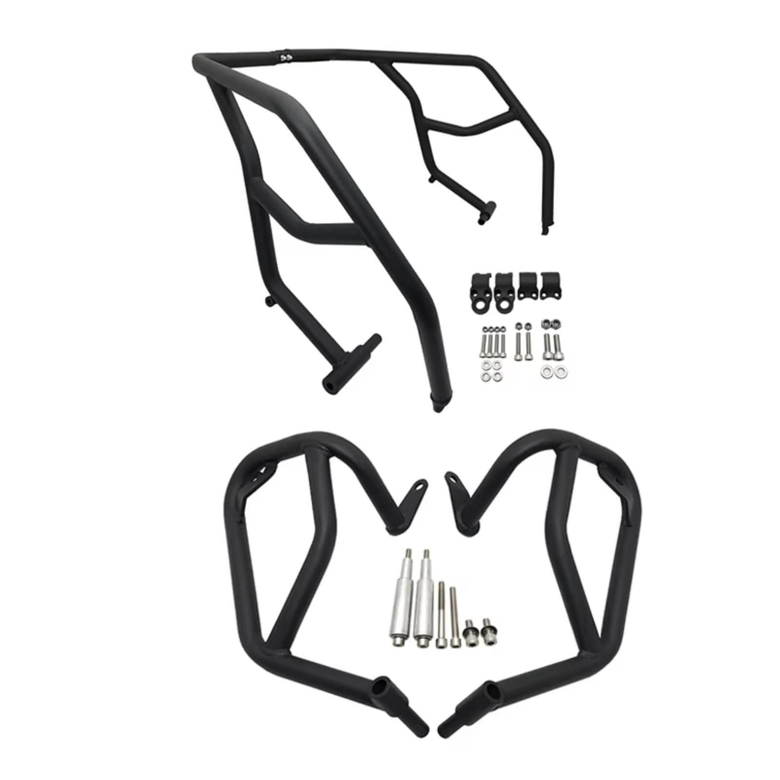 GLILAR Motorrad Motor Stoßstange Kompatibel Mit Für S1000XR 2019 2020 2021 2022 Motorrad Highway Motorschutz Stoßstange Crash Bars Stunt Cage Rahmenschutz Zubehör(Black,Full Set) von GLILAR