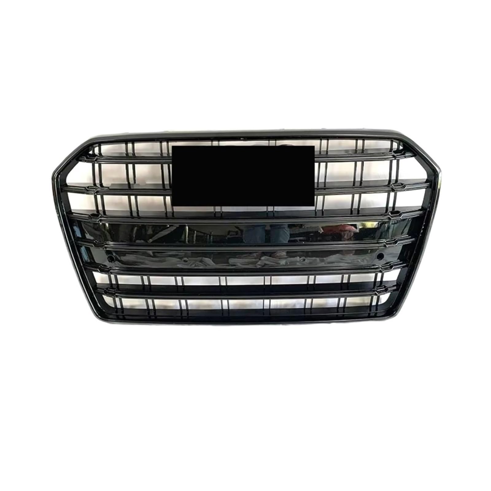 Kühlergrille Kompatibel Mit A6 S6 C7 2016 2017 2018 Bis S Style Racing Grills Auto Frontstoßstangengrill Kühlergrill Oberes Glanzgitter Auto-Außenteile(Black) von GLILAR