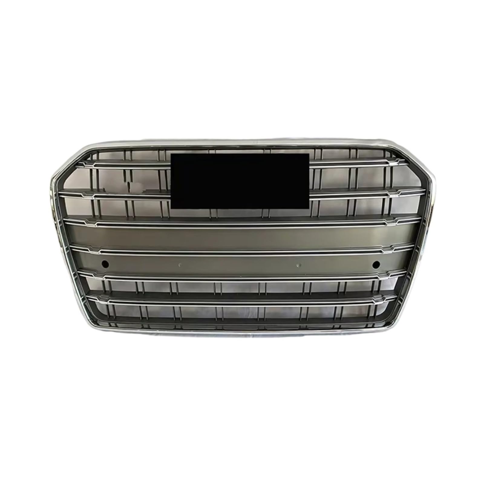 Kühlergrille Kompatibel Mit A6 S6 C7 2016 2017 2018 Bis S Style Racing Grills Auto Frontstoßstangengrill Kühlergrill Oberes Glanzgitter Auto-Außenteile(Chrome Grey) von GLILAR