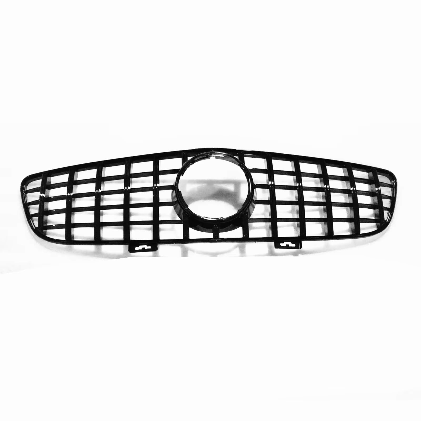 Kühlergrille Kompatibel Mit Benz Für C197 SLS Für AMG 2010 2011 2012 2013 2014 2015 Auto-Oberstoßstangenhaube Mesh Grid Grills Frontgrill Racing Grills Kit(Black) von GLILAR