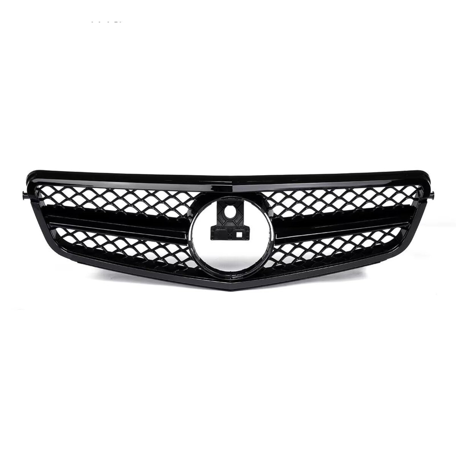 Kühlergrille Kompatibel Mit Benz Für W204 C180 C250 C350 2008–2014 C-Klasse, Auto-Frontstoßstangengrill, Kühlergrill, Renngrills, Frontstoßstangen-Haubengrill(AMG Glossy Black) von GLILAR