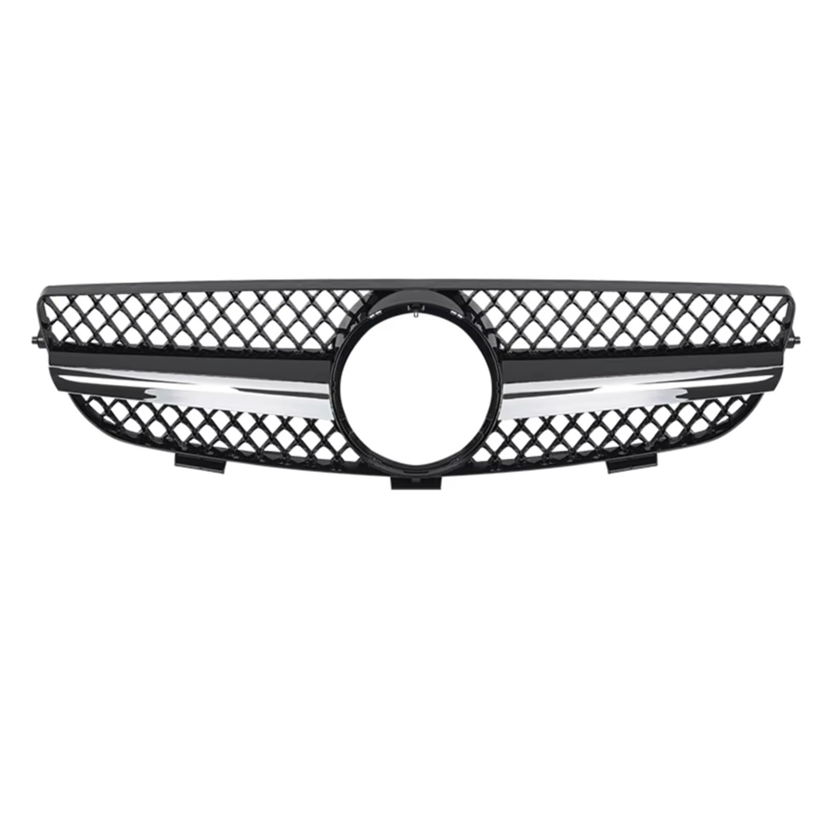 Kühlergrille Kompatibel Mit Benz Für W209 CLK-Klasse Für CLK320 CLK500 2003 2004 2005 2006 2007 2008 2009 Auto-Front-Oberstoßstangen-Grill Racing Grills Hood Mesh Grid Grills von GLILAR