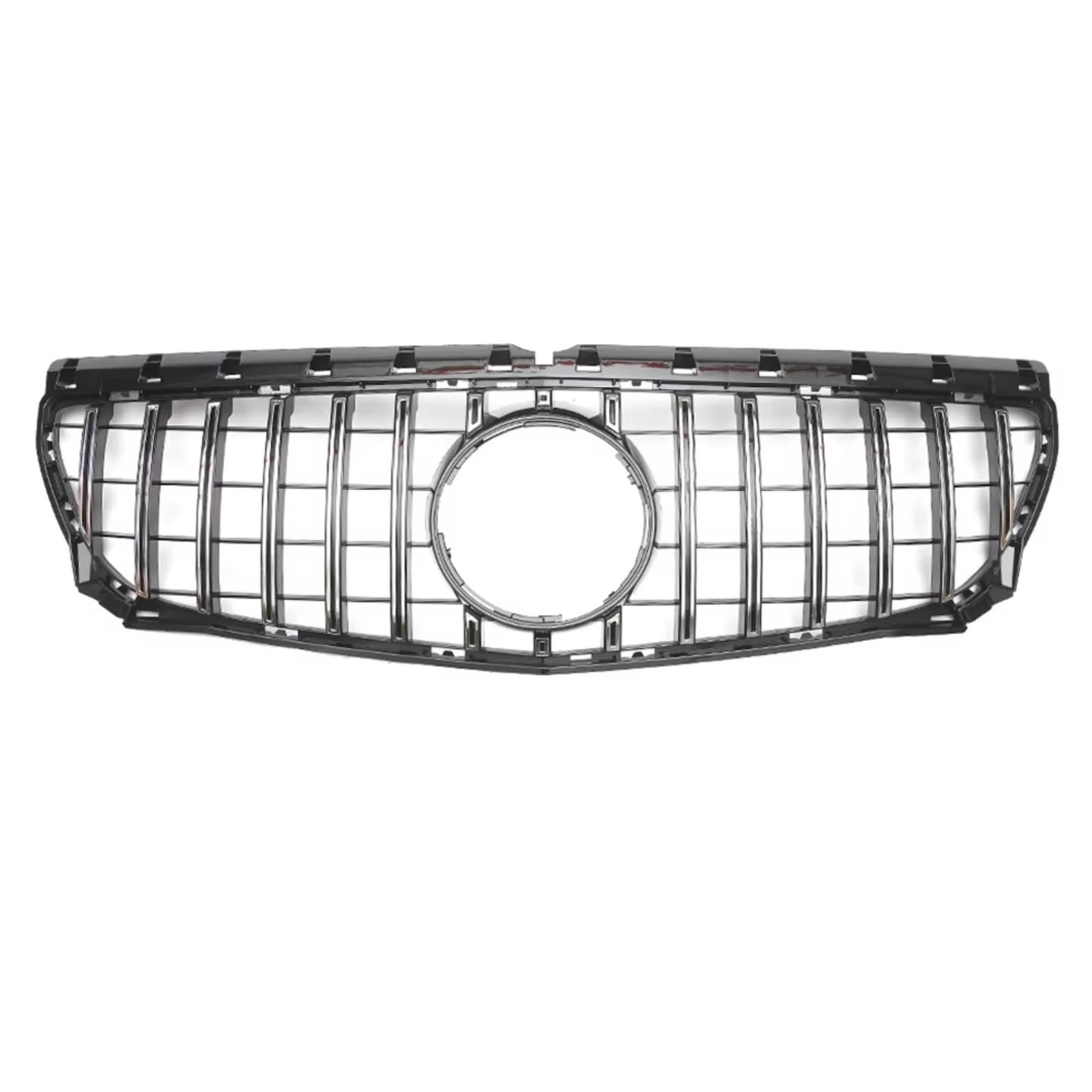 Kühlergrille Kompatibel Mit Benz Für W246 B-Klasse 2012 2013 2014 Für B180 B200 B250 Auto GTR Style Racing Grille Diamonds Style Front Bumper Hood Grille(Silver,GTR) von GLILAR