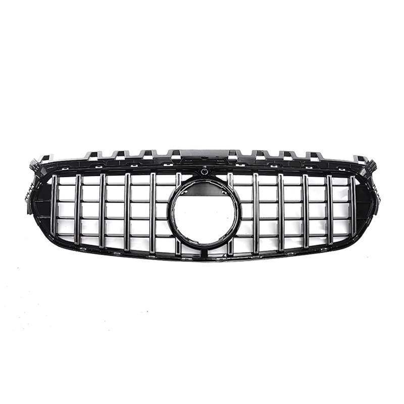 Kühlergrille Kompatibel Mit Benz Für W247 B-Klasse 2020 2021 2022 Auto Obere Stoßstange Haube Mesh Grid Grills Front Grille Racing Grills Stoßstange Haube Grills(Silver) von GLILAR