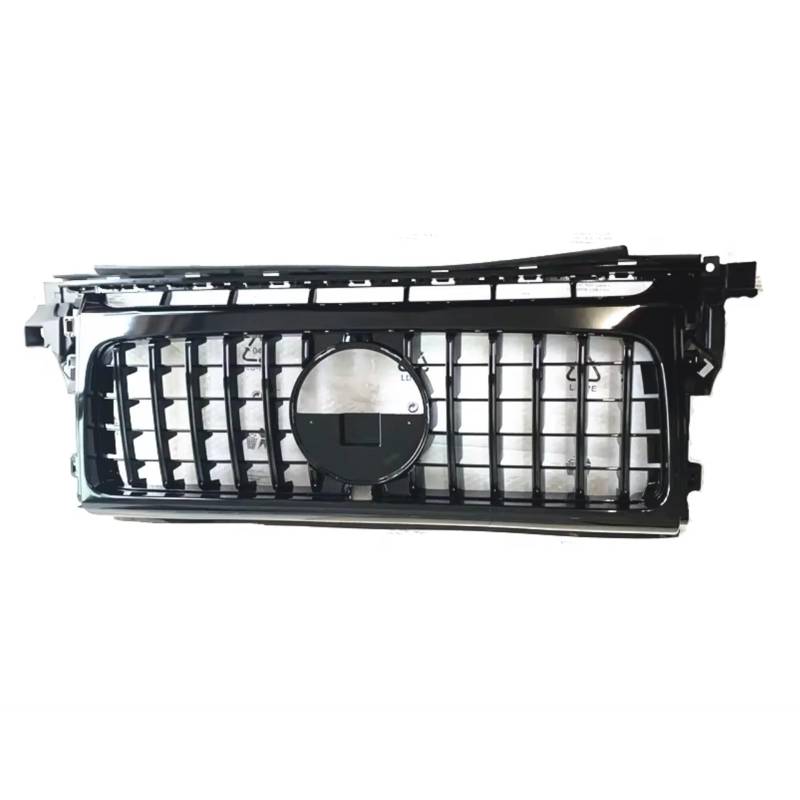 Kühlergrille Kompatibel Mit Benz Für W464 G-Klasse G350 G500 G550 G63 Für AMG 2019 2020 2021 2022 2023 Auto-Oberstoßstangenhaube Mesh-Grill Frontgrill(Black) von GLILAR