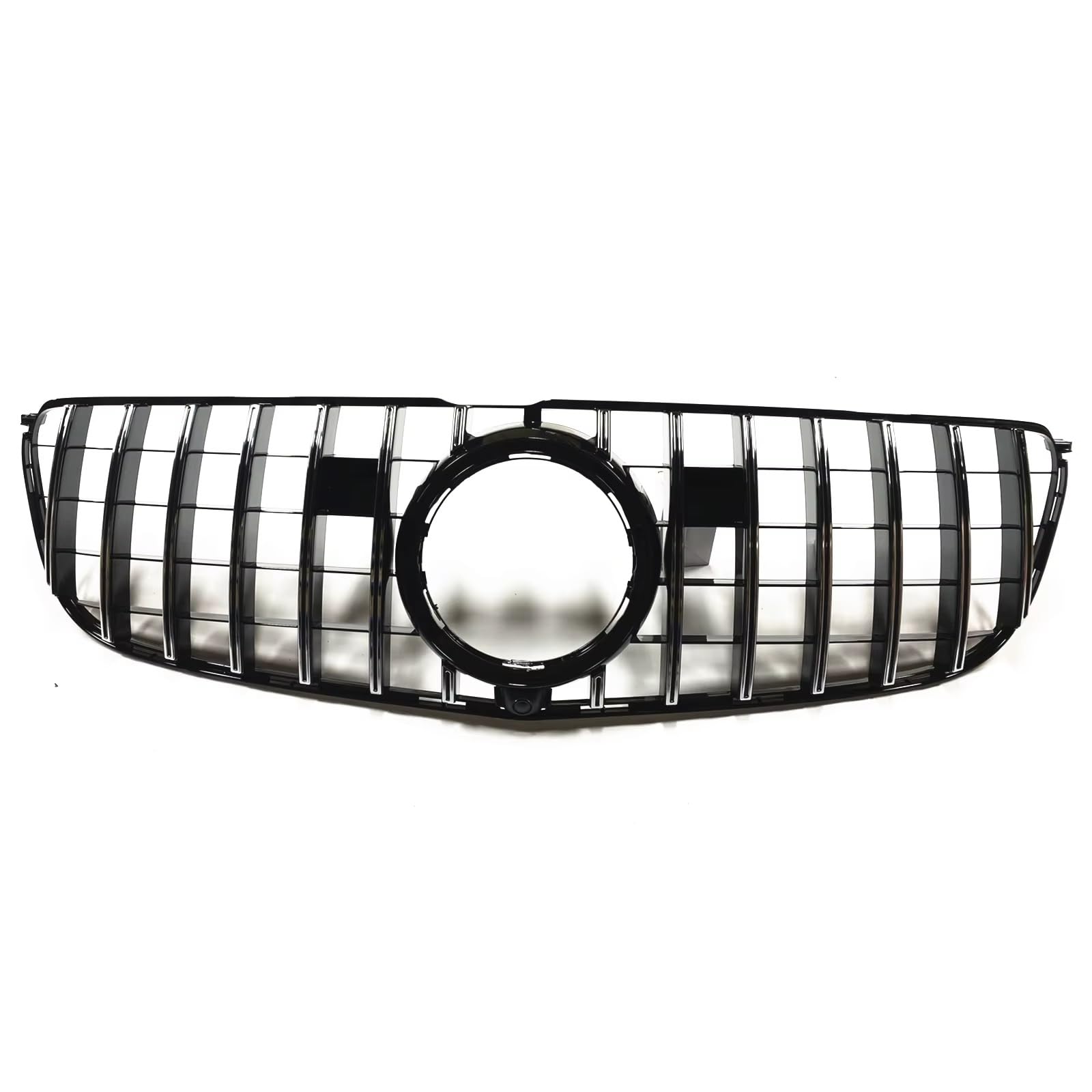 Kühlergrille Kompatibel Mit Benz Für X166 GLS-Klasse GLS450 GLS350d 2016 2017 2018 Auto-Frontoberstoßstangen-Haubengrill Autozubehör Mesh Grid Grille(Silver) von GLILAR