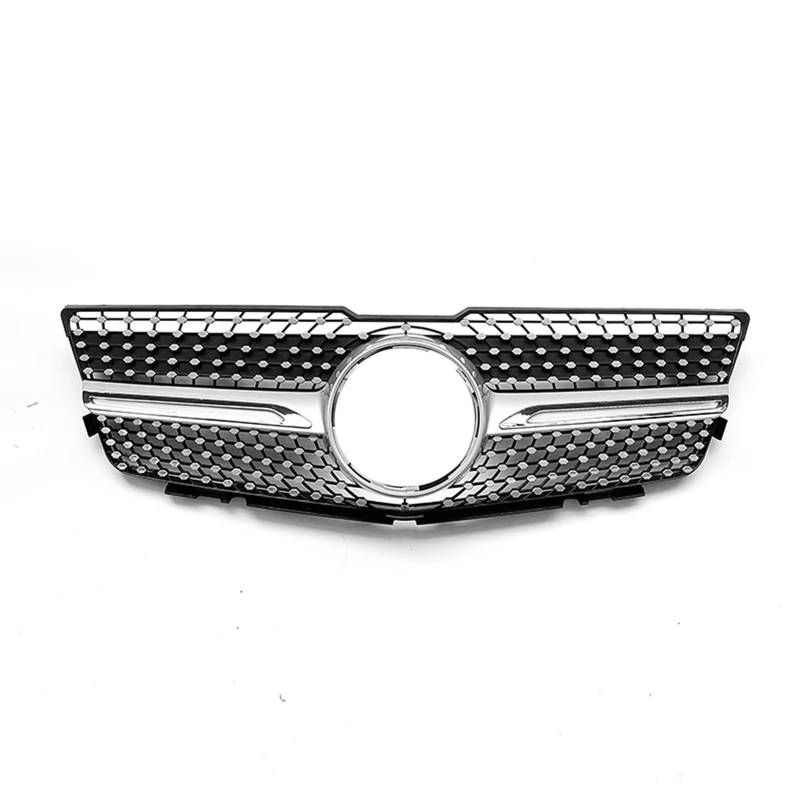 Kühlergrille Kompatibel Mit Benz Für X204 2008 2009 2010 2011 2012 Für GLK220 GLK250 GLK280 GLK300 GLK350 GLK400 Frontgrill Obere Stoßstangenhaube Netzgrill(Silver) von GLILAR