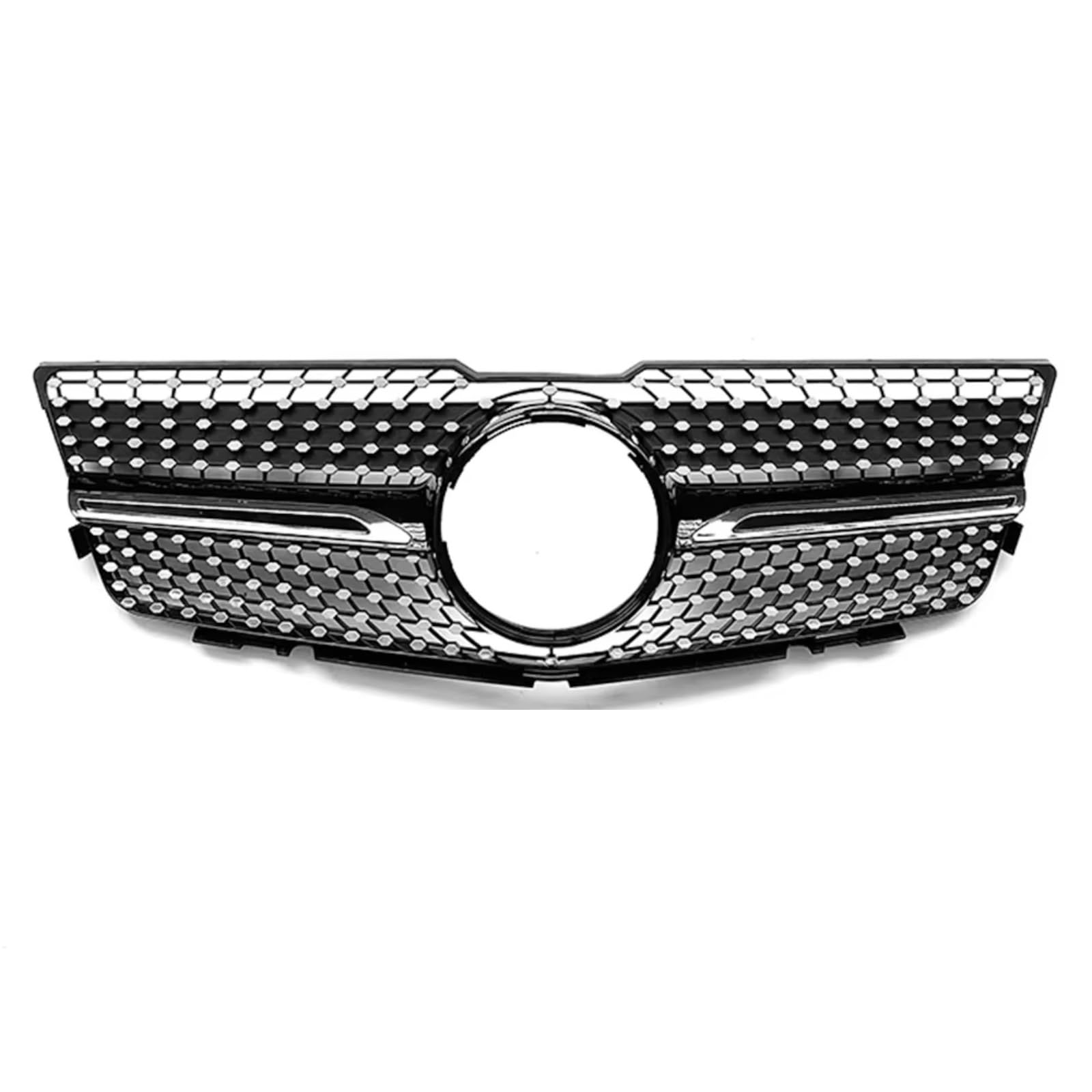 Kühlergrille Kompatibel Mit Benz Für X204 2008 2009 2010 2011 2012 Für GLK280 GLK300 GLK350 Auto-Frontstoßstangengitter Im GTR-Stil(Diamond-Black) von GLILAR