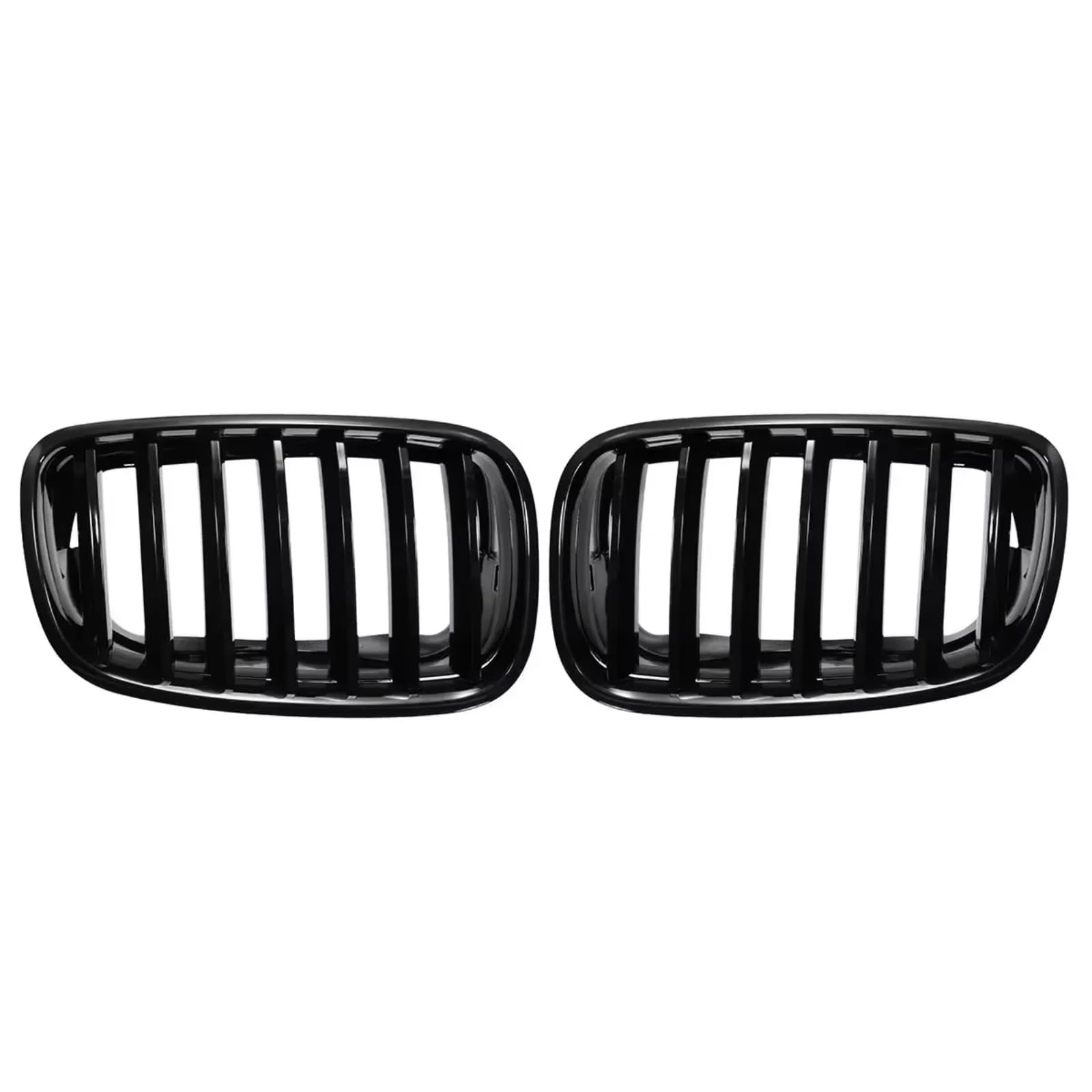 Kühlergrille Kompatibel Mit Für E70 E71 X5 X6 2007-2013 51137157687 Auto Frontstoßstange Nierengrill Sportgrills Haubenrenngrill Glanzschwarzer Grill von GLILAR