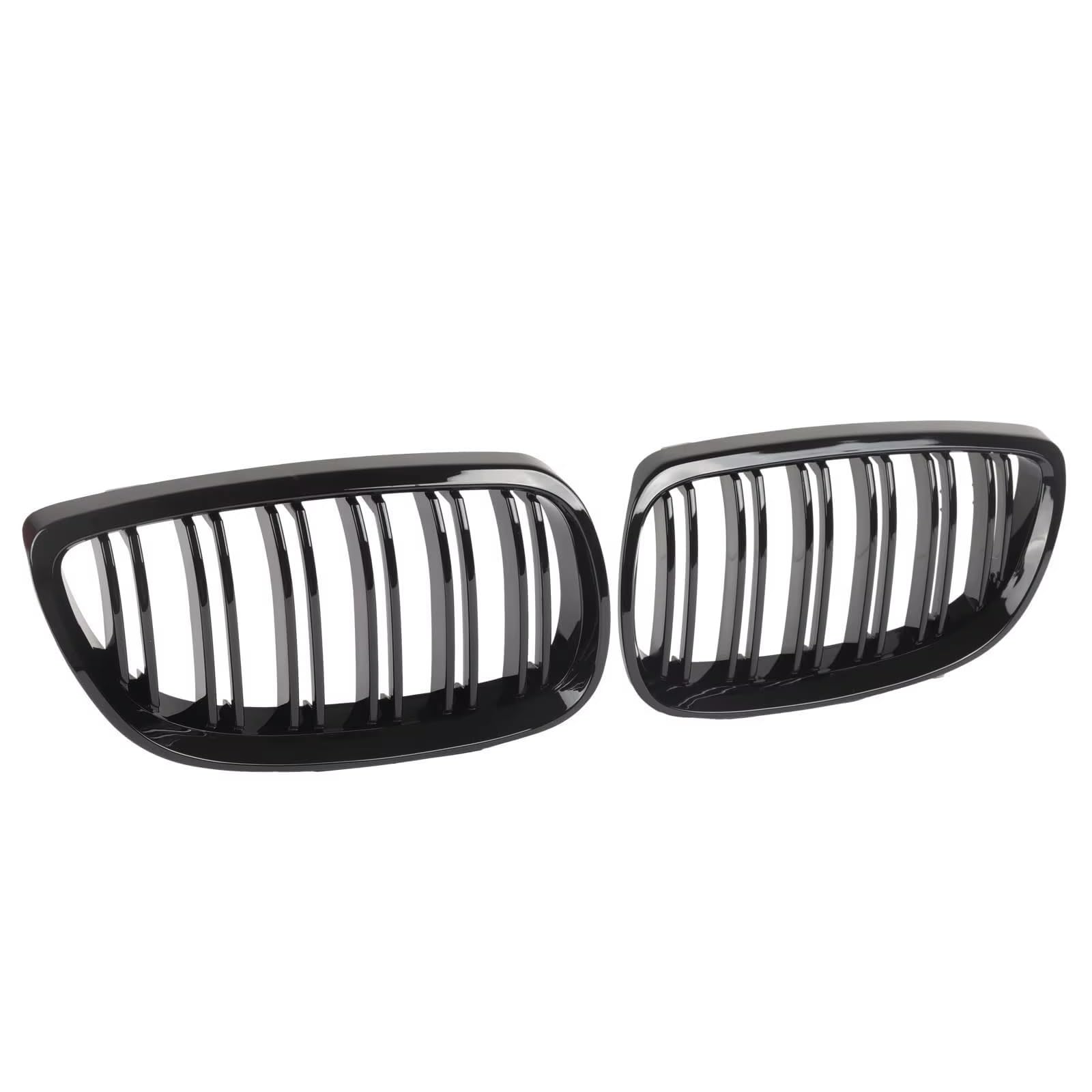 Kühlergrille Kompatibel Mit Für E92 E93 M3 2006 2007 2008 2009 Auto-Frontstoßstange Nierengrill Dual Slat Line Grille Renngitter Ersatzteil von GLILAR