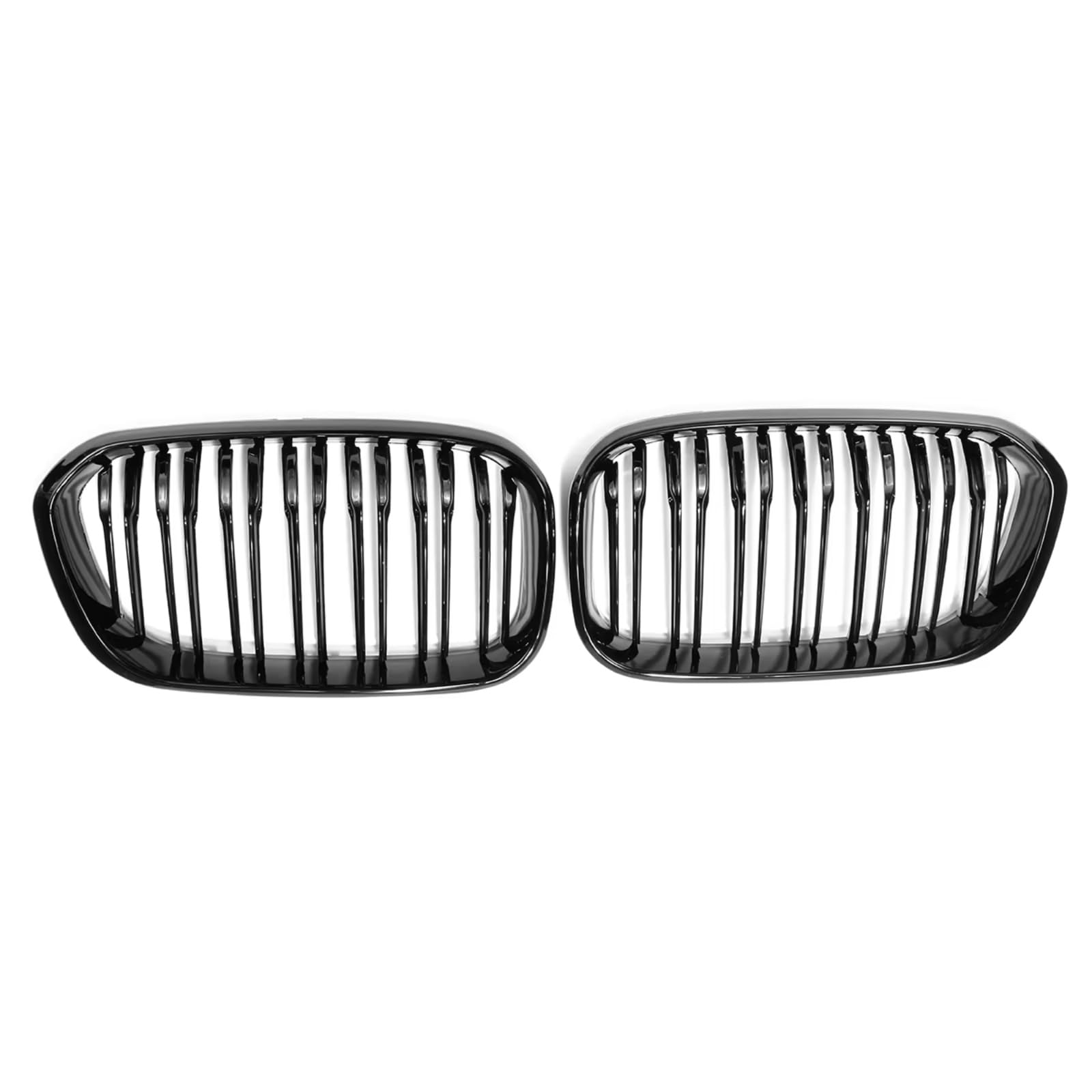 Kühlergrille Kompatibel Mit Für F20 F21 118i 120i 125i 2015 2016 2017 2018 Auto-Frontnierengrill Renngrills Glänzend Schwarze Grills Ersatzteile von GLILAR