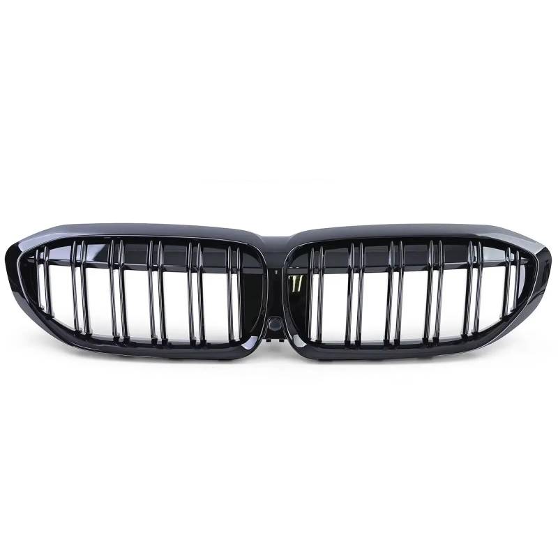 Kühlergrille Kompatibel Mit Für G20 3er G20 G21 G28 2019 2020 2021 2022 Frontstoßstange Nierenhaubengrill Renngitter Diamond Meteor Style Grill(2 Slat-Gloss Black) von GLILAR