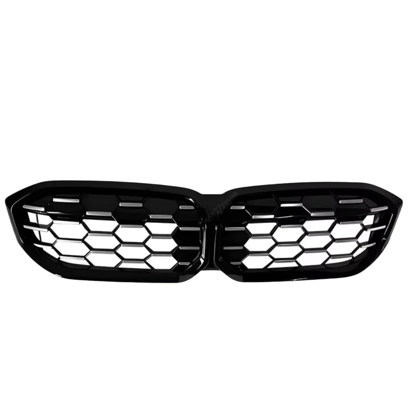 Kühlergrille Kompatibel Mit Für G20 G21 3er-Serie Für M-Sport 320i 325i 330i M340i LCI 2022 2023 2024 Frontnierengrill Diamond Center Grid Mesh Grill(Silver) von GLILAR