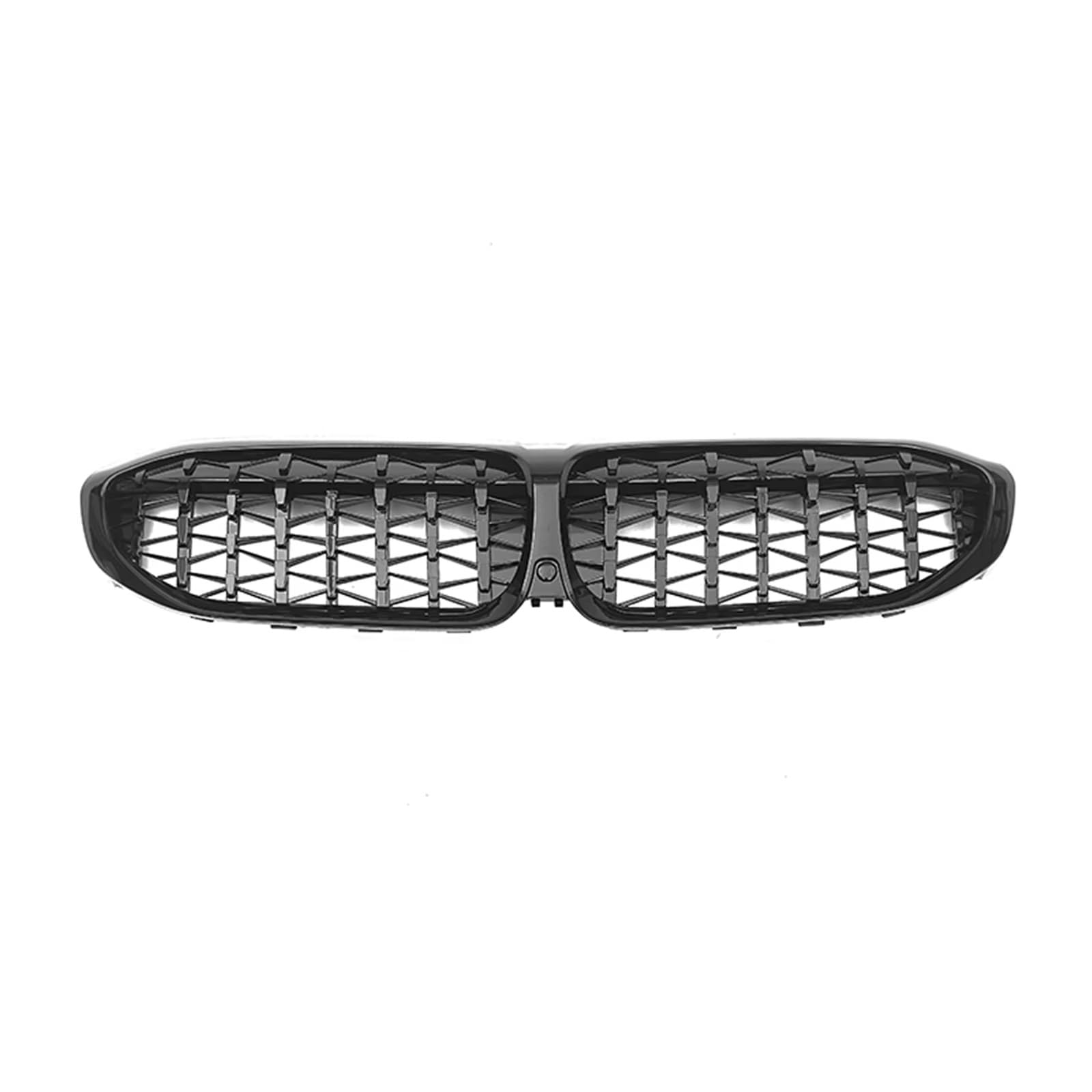 Kühlergrille Kompatibel Mit Für G20 G21 G28 320i 330i M340i 3er 2019 2020 2021 2022 51138072085 Vorderer Oberer Stoßfänger Nierengitter Haube Mesh Racing Grillgitter(Glossy Black) von GLILAR