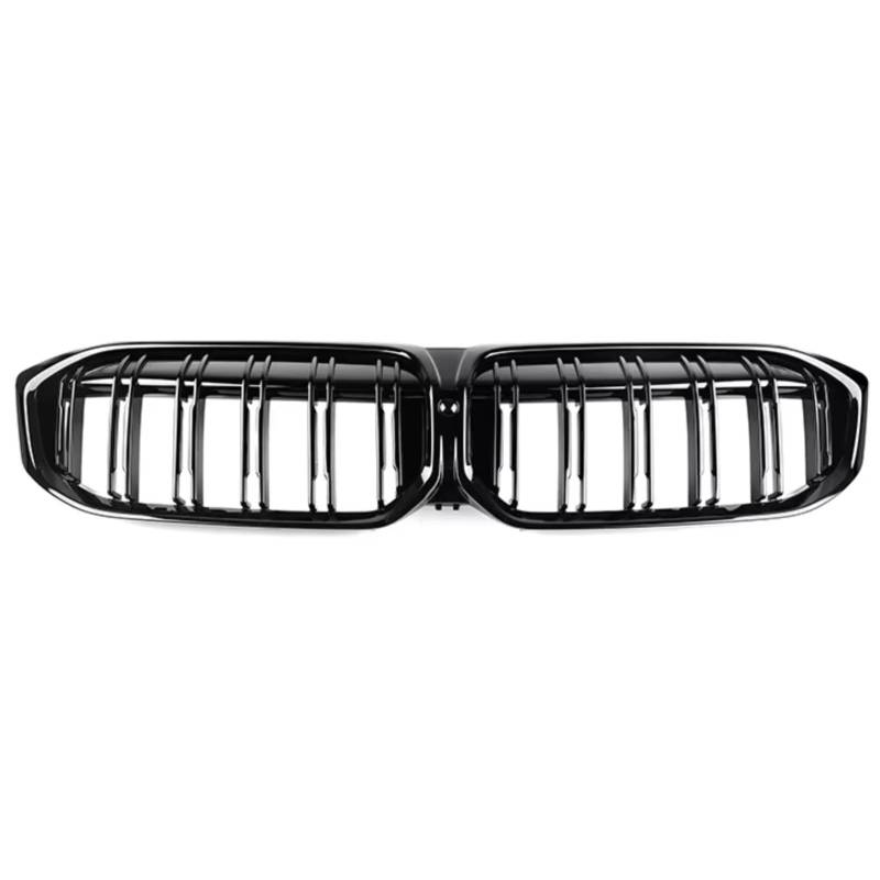 Kühlergrille Kompatibel Mit Für G20 G28 3er 2023 2024, Auto-Frontstoßstange, Nierengrill, Renngrills, Auto-Styling, Doppellinien-Grills, Glänzendes Schwarz(2-Slat) von GLILAR