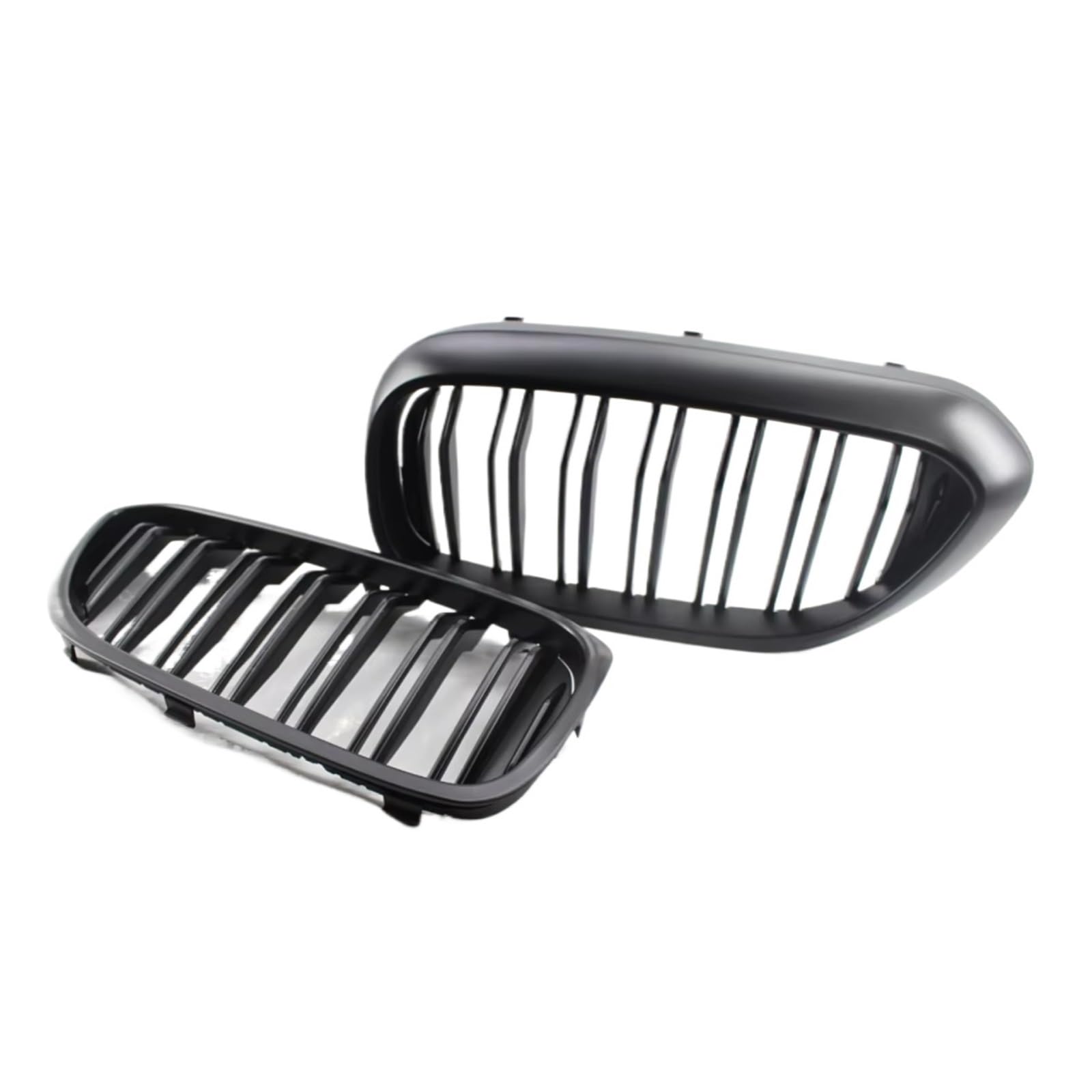 Kühlergrille Kompatibel Mit Für G30 G31 520i 530i 540i Für M5 5er Serie 2017 2018 2019 2020 Auto-Frontstoßstange Nierengrill Doppellamellen-Renngrill(Matte Black) von GLILAR