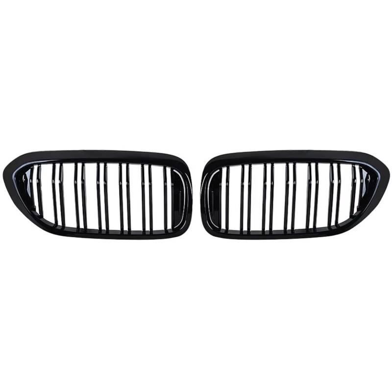 Kühlergrille Kompatibel Mit Für M5 G30 G31 520i 530i 540i 5er-Serie, Auto-Frontstoßstangengrill, Glänzend Schwarz, Vorderer Nieren-Stoßstangengrill, Auto-Zubehör(Glossy Black) von GLILAR