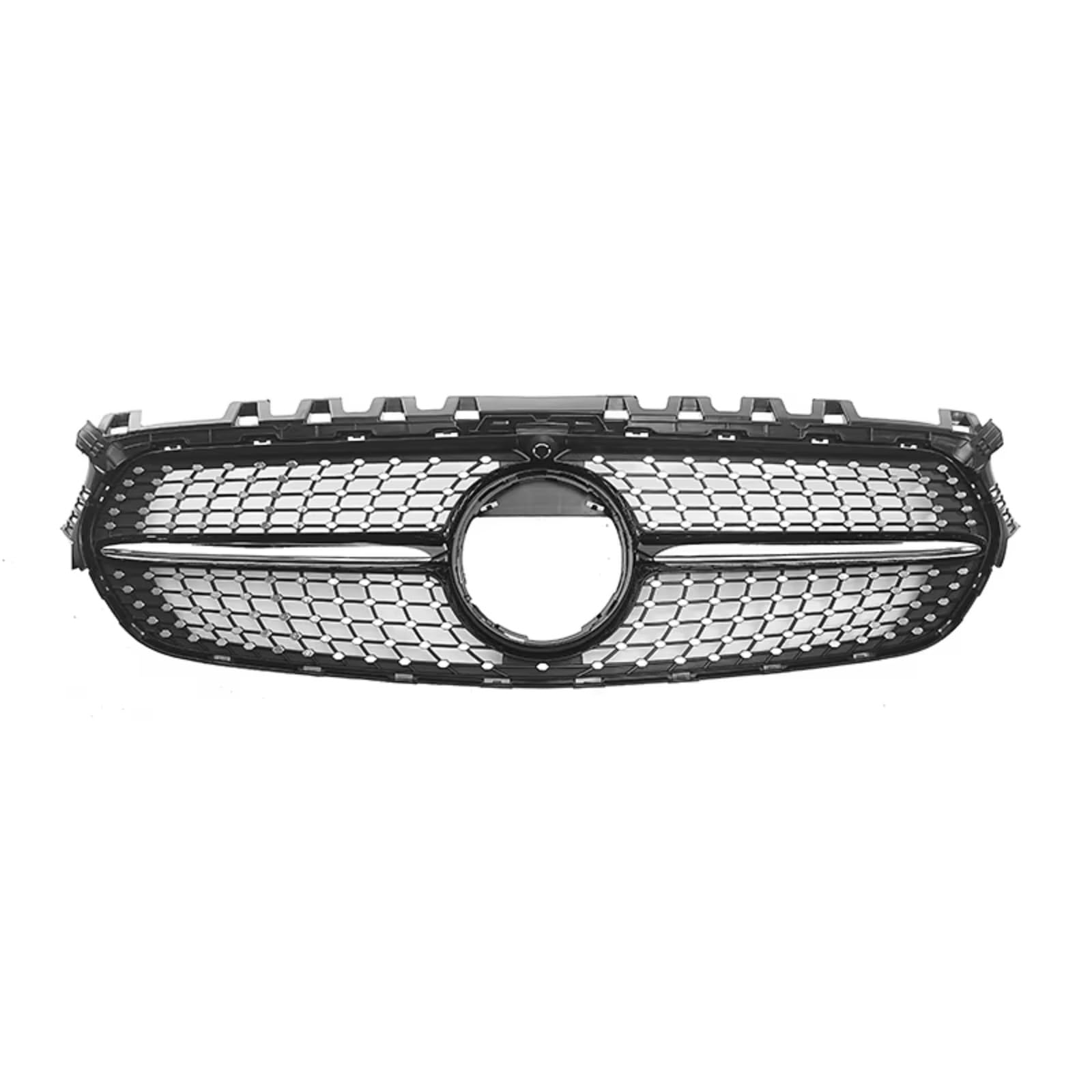 Kühlergrille Kompatibel Mit Für W247 2020 2021 2022 2023 Auto Diamant Kühlergrill Vorne Racing Grille Grill Zierleisten Abdeckung Vorne Oberen Stoßfänger Haube Grills(Black) von GLILAR