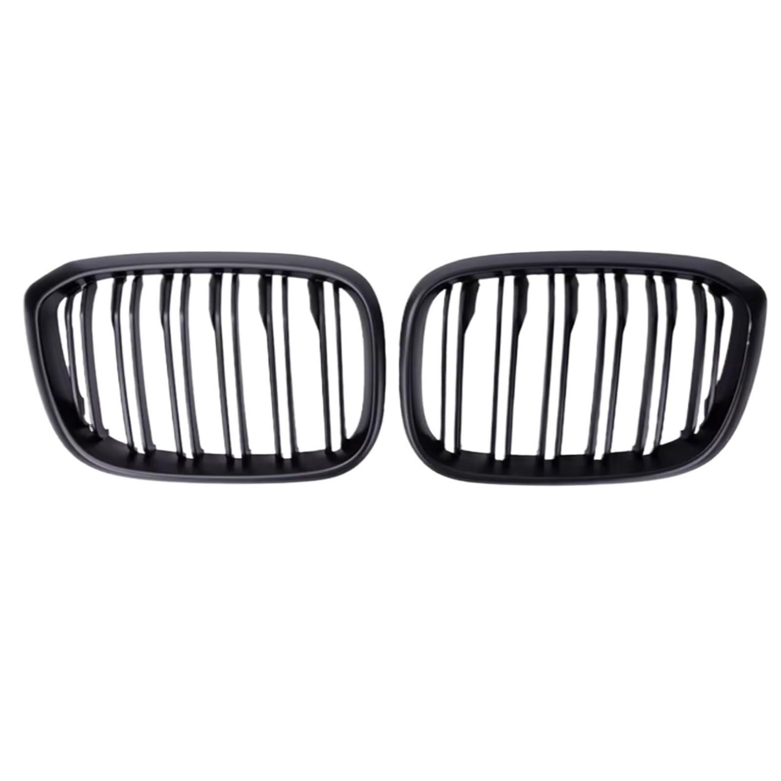 Kühlergrille Kompatibel Mit Für X3 G01 G08 X4 G02 2018 2019 2020 2021 Auto-Front-Nieren-Stoßstangengrill, Glänzend Schwarz, Renngrills, Ersatz-Auto-Styling(Matte Black,2 Slat) von GLILAR