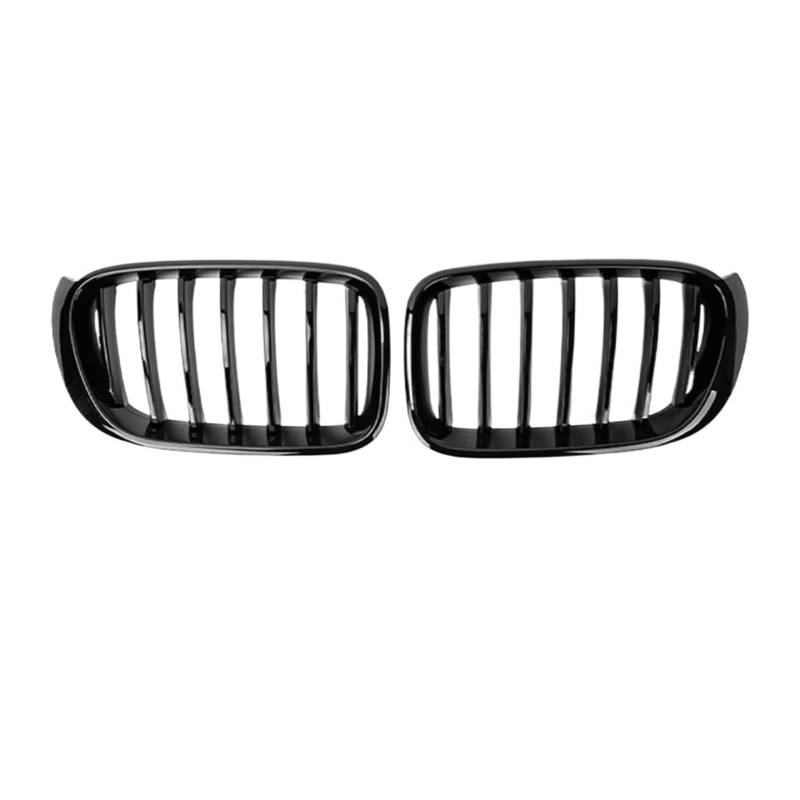 Kühlergrille Kompatibel Mit Für X3 X4 F25 F26 2014 2015 2016 Auto Front Niere Stoßstange Gitter Haube Racing Grille Ersatz Auto Styling Zubehör(Gloss Black,Single) von GLILAR