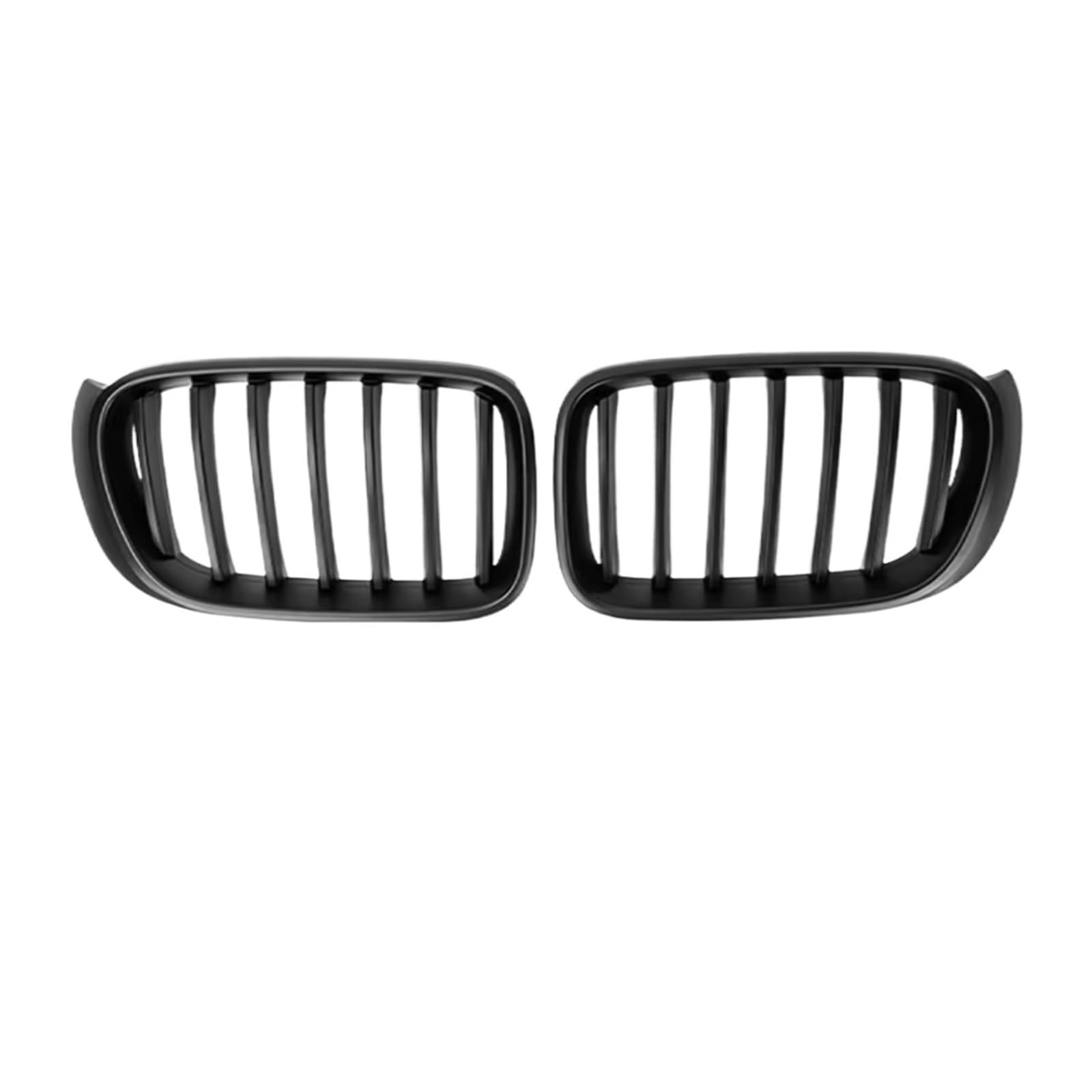 Kühlergrille Kompatibel Mit Für X3 X4 F25 F26 2014 2015 2016 Auto Front Niere Stoßstange Gitter Haube Racing Grille Ersatz Auto Styling Zubehör(Matte Black,Single) von GLILAR