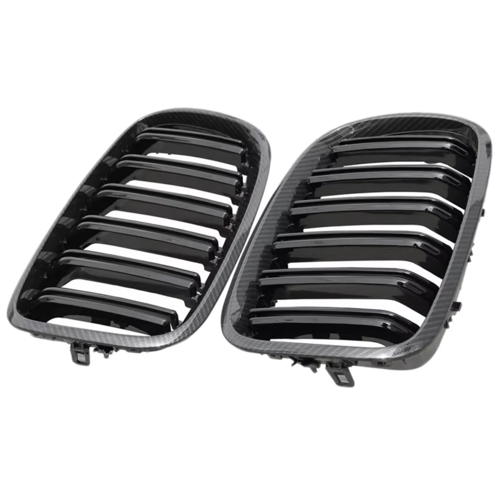 Kühlergrille Kompatibel Mit Für X5 X6 E70 E71 2007 2008 2009 2010 2011 2012 2013 Auto Frontstoßstange Nierengrill Doppellamellengrill Frontgitter Grill von GLILAR