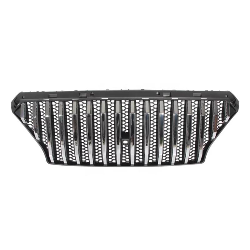 Kühlergrille Kompatibel Mit Hyundai Für Santa Fe 2018 2019 2020, Autoteile, Vorderer Oberer Stoßstangengrill, Grill, Haube, Netzgrills, Renngrills, Ersatzteil(Chrome) von GLILAR