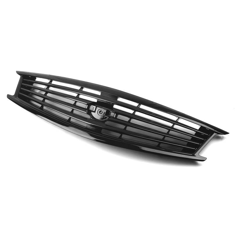 Kühlergrille Kompatibel Mit Infiniti Für G25 G37 Limousine 4-türig 2010 2011 2012 2013 Für Q40 2015 Auto-Frontgrill Obere Stoßstangenhaube Mesh-Grills Zubehör(Gloss Black) von GLILAR