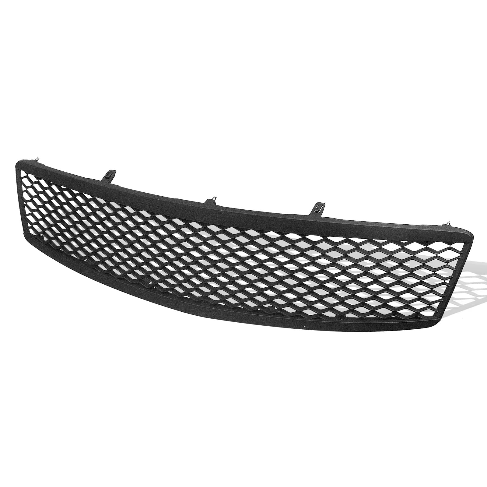 Kühlergrille Kompatibel Mit Infiniti Für G35 G37 2007 2008 2009 Limousine 4-türig Vorne Oben Stoßstange Kühlergrill Haube Kühlerabdeckung Mesh Grid Grille Racing Grills(Matte Black) von GLILAR