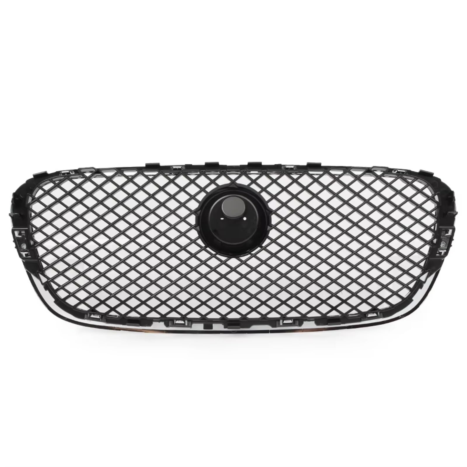 Kühlergrille Kompatibel Mit Jaguar Für X250 XF XFR XFRS 2008 2009 2010 2011 Auto Frontstoßstange Kühler Oberer Mesh Grill Racing Grille Kühlergrill Abdeckung(Gray) von GLILAR